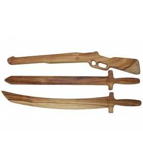 Wooden Curved Edge Sword