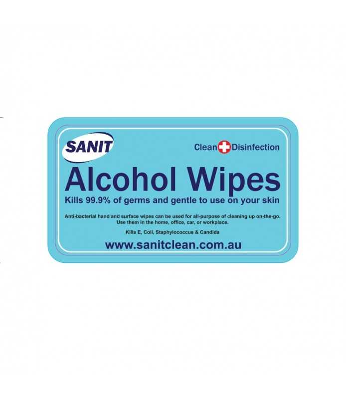 SANIT Alcohol Hand Wipes 1/50/100 PCS