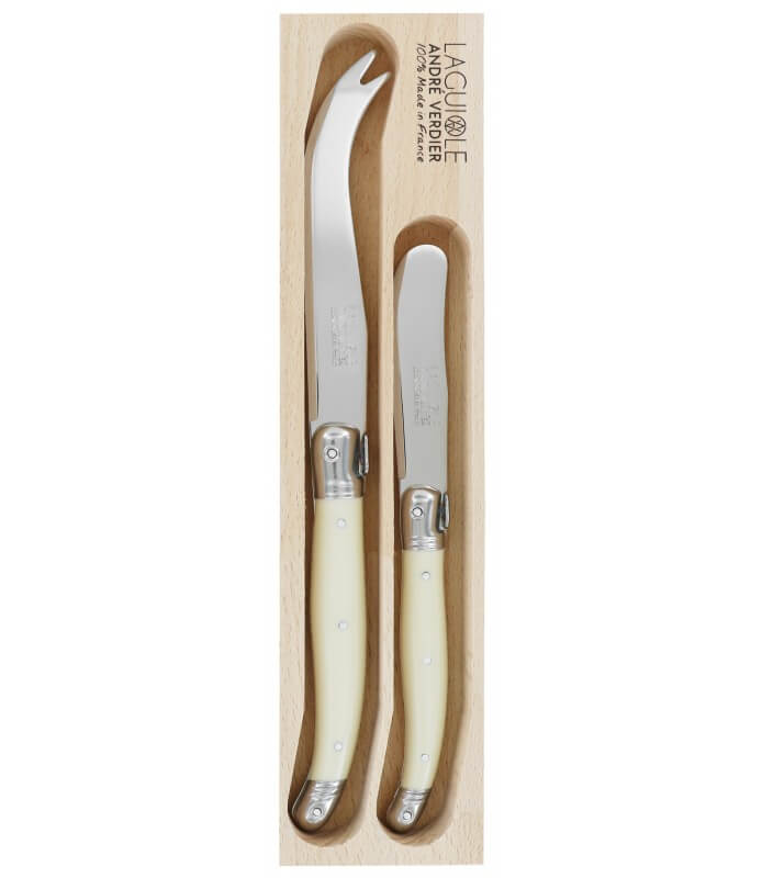 André Verdier Cheese Knife Set/2 Boxed André Verdier Cheese Knife Set/2 Boxed