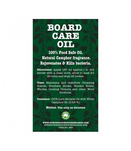Board care oil 500mls, Wooden chopping board oil, maintain chopping